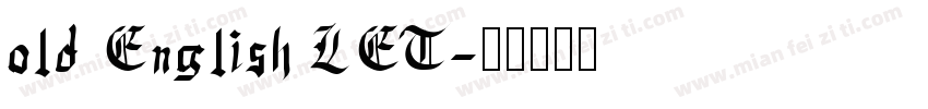 old English LET字体转换